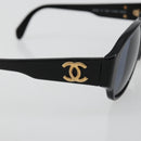 CHANEL Sunglasses plastic Black CC Auth BA13439-8