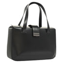 BALLY Hand Bag Leather Black Auth BA1344-1