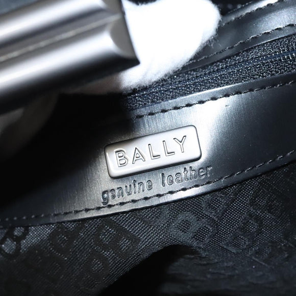 BALLY Hand Bag Leather Black Auth BA1344