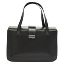 BALLY Hand Bag Leather Black Auth BA1344-13