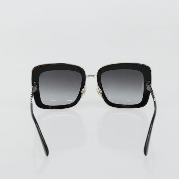 CHANEL Sunglasses plastic Black CC Auth BA13441M