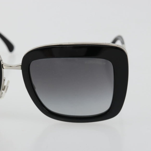 CHANEL Sunglasses plastic Black CC Auth BA13441M