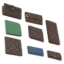 LOUIS VUITTON Monogram Epi Wallet 8 Set Green Blue LV Auth BA13442-1