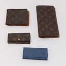 LOUIS VUITTON Monogram Epi Wallet 8 Set Green Blue LV Auth BA13442-13