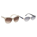 Chloe Saint Laurent Sonnenbrille Kunststoff 2er-Set Blau Elfenbein Authentisch BA13444-1
