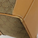 GUCCI GG Canvas Hand Bag Beige Gold 000 3754 0281 Auth BA13448-18