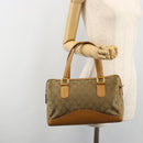 GUCCI GG Canvas Hand Bag Beige Gold 000 3754 0281 Auth BA13448-25