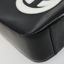 GUCCI Hand Bag Patent leather Black Silver Auth BA13449-15