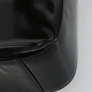 GUCCI Hand Bag Patent leather Black Silver Auth BA13449-16