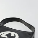 GUCCI Hand Bag Patent leather Black Silver Auth BA13449-8