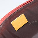 GUCCI Hand Bag Suede Orange Gold 039 1103 Auth BA13451-18