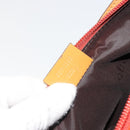GUCCI Hand Bag Suede Orange Gold 039 1103 Auth BA13451-12