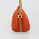 GUCCI Hand Bag Suede Orange Gold 039 1103 Auth BA13451-3
