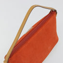 GUCCI Hand Bag Suede Orange Gold 039 1103 Auth BA13451-6