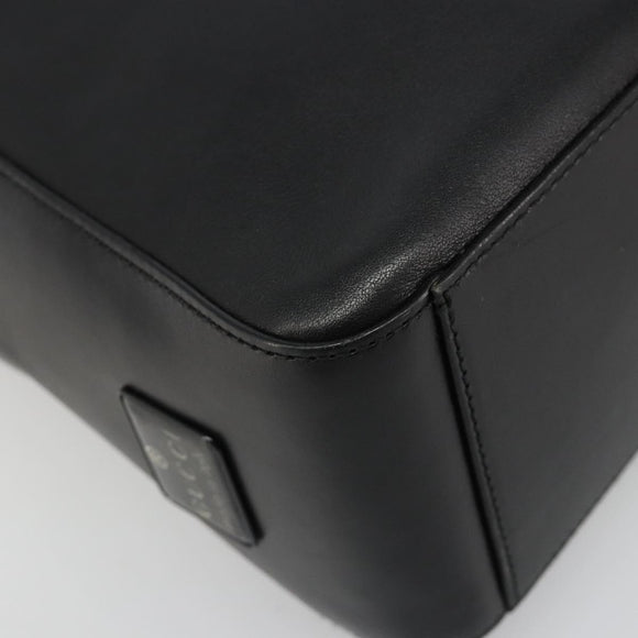 GUCCI Shoulder Bag Leather Black Silver 001 3770 Auth BA13453