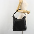 GUCCI Shoulder Bag Leather Black Silver 001 3770 Auth BA13453-24
