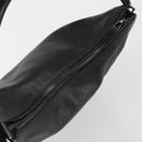 GUCCI Shoulder Bag Leather Black Silver 001 3770 Auth BA13453-6
