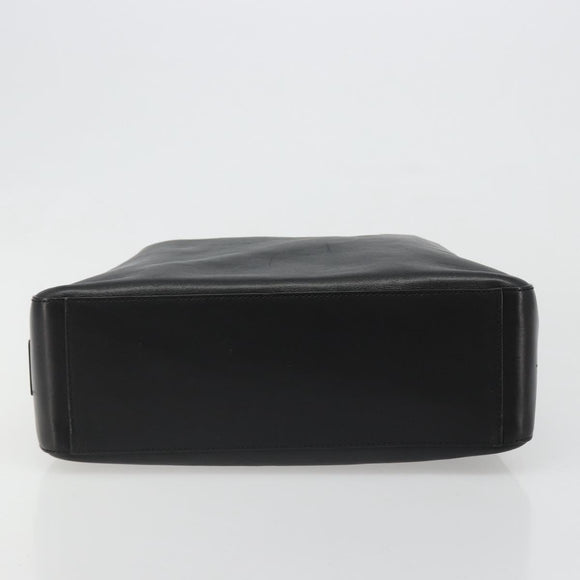 GUCCI Shoulder Bag Leather Black Silver 001 3770 Auth BA13453