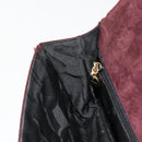 Salvatore Ferragamo Shoulder Bag Suede Bordeaux Gold Auth BA13454A-20