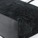 GUCCI Tote Bag Suede Black Gold 305585 Auth BA13459-9