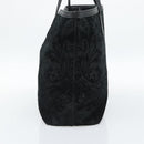 GUCCI Tote Bag Suede Black Gold 305585 Auth BA13459-4