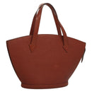 LOUIS VUITTON Epi Saint Jacques Hand Bag Brown M52263 LV Auth BA1346-1