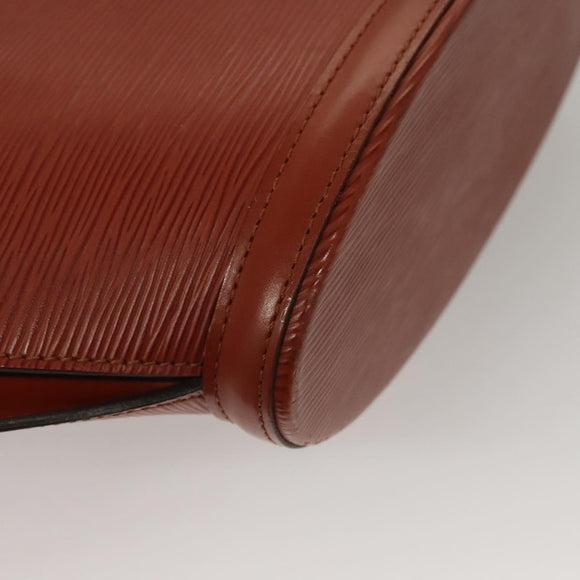 LOUIS VUITTON Epi Saint Jacques Hand Bag Brown M52263 LV Auth BA1346