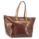 LOUIS VUITTON Monogram Vernis Bellevue GM Tote Bag Violet M93588 LV Auth BA13461-1