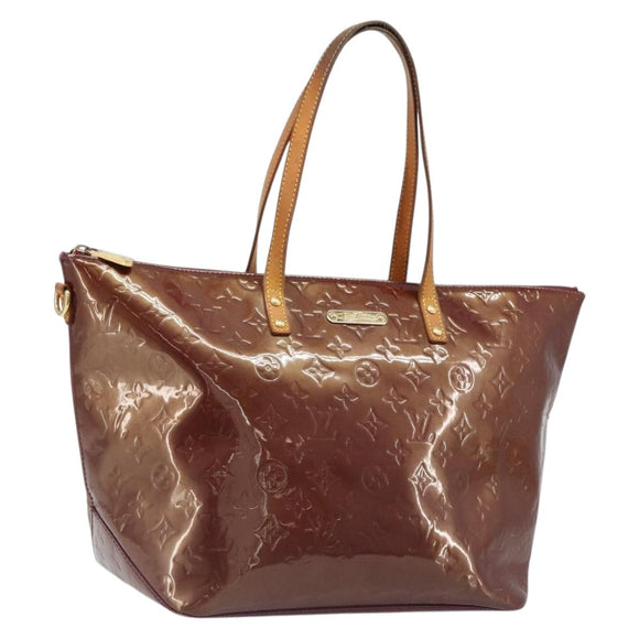 LOUIS VUITTON Monogram Vernis Bellevue GM Tote Bag Violet M93588 LV Auth BA13461