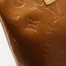 LOUIS VUITTON Monogram Vernis Reade PM Hand Bag Bronze M91146 LV Auth BA13463-10
