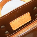LOUIS VUITTON Monogram Vernis Reade PM Hand Bag Bronze M91146 LV Auth BA13463-18