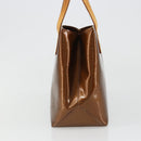 LOUIS VUITTON Monogram Vernis Reade PM Hand Bag Bronze M91146 LV Auth BA13463-4