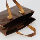 LOUIS VUITTON Monogram Vernis Reade PM Hand Bag Bronze M91146 LV Auth BA13463-6