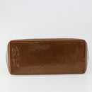 LOUIS VUITTON Monogram Vernis Reade PM Hand Bag Bronze M91146 LV Auth BA13463-5