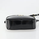 Salvatore Ferragamo Shoulder Bag Patent Leather Black Gold Auth BA13465-5