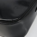 Salvatore Ferragamo Shoulder Bag Patent Leather Black Gold Auth BA13465-14