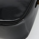 Salvatore Ferragamo Shoulder Bag Patent Leather Black Gold Auth BA13465-16