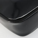 Salvatore Ferragamo Shoulder Bag Patent Leather Black Gold Auth BA13465-17