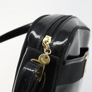 Salvatore Ferragamo Shoulder Bag Patent Leather Black Gold Auth BA13465-10