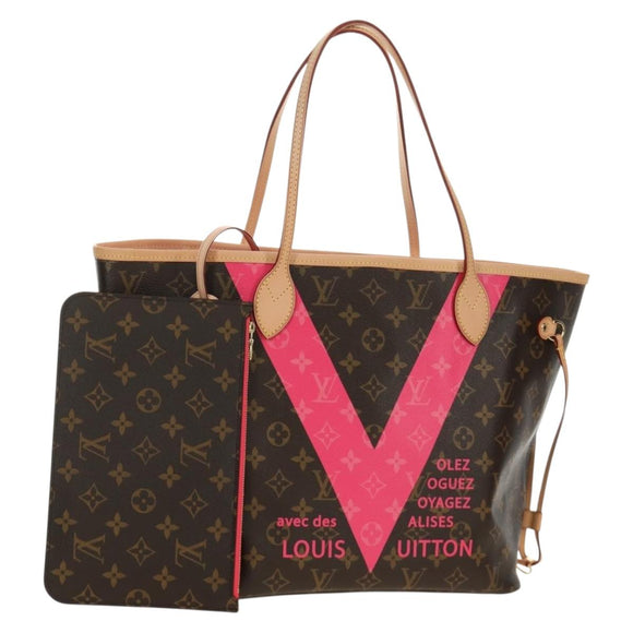 LOUIS VUITTON Monogram Neverfull MM Tote Bag Grenard M41602 LV Auth BA13466SAM
