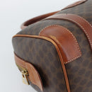 CELINE Macadam Canvas Hand Bag PVC Leather Brown Gold Auth BA13467-11