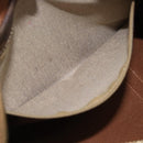 CELINE Macadam Canvas Hand Bag PVC Leather Brown Gold Auth BA13467-19