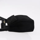 Salvatore Ferragamo Vara Ribbon Hand Bag Suede 2way Black Gold Auth BA13469-4