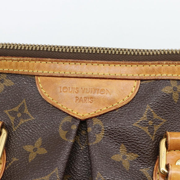 LOUIS VUITTON Monogram Palermo PM Tote Bag M40145 LV Auth BA13472