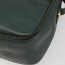 Salvatore Ferragamo Vala Shoulder Bag Leather Khaki Gold Auth BA13475-15