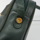Salvatore Ferragamo Vala Shoulder Bag Leather Khaki Gold Auth BA13475-19
