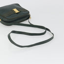 Salvatore Ferragamo Vala Shoulder Bag Leather Khaki Gold Auth BA13475-7