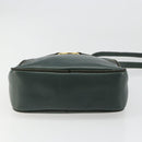 Salvatore Ferragamo Vala Shoulder Bag Leather Khaki Gold Auth BA13475-5