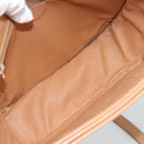 CELINE Macadam Canvas Schoudertas PVC Leer Bruin Goud Auth BA13476-10