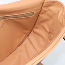 CELINE Macadam Canvas Schoudertas PVC Leer Bruin Goud Auth BA13476-18